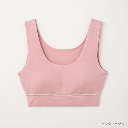 竹布･コンフォートソフトブラ・ピンクベージュ・M からだがゆるむ、TAKEFUのさらりパンツ 商品写真