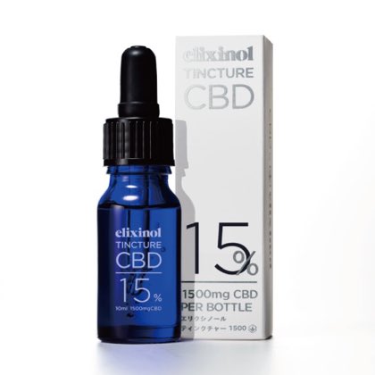 エリクシノールCBDティンクチャー1500 毎日CBDを使いたい方におすすめ。ヘンプから抽出したCBD(カンナビジオール)という栄養素を豊富に含む食用オイルサプリメントです。 商品写真