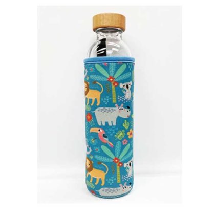 フラスカ　広口ボトル　アニマル　500ml ５分で水が変化！