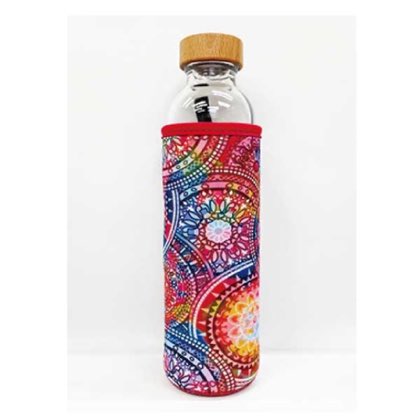 フラスカ 広口ボトル マンダラ 500ml 5分で水が変化!