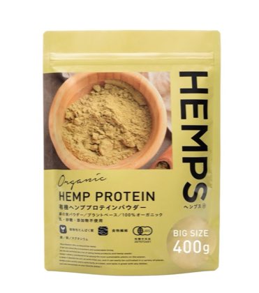 HEMPS 有機ヘンププロテイン 400g 商品写真